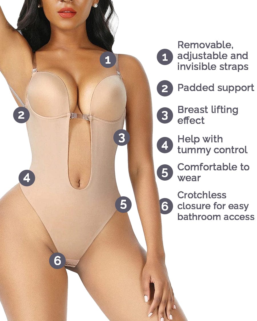 Invisible Bodysuit Shaper with Rear Lift